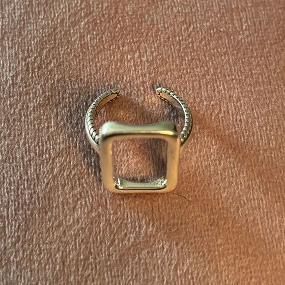 The big rectangle ring in 925 silver - Picture 5 of 10